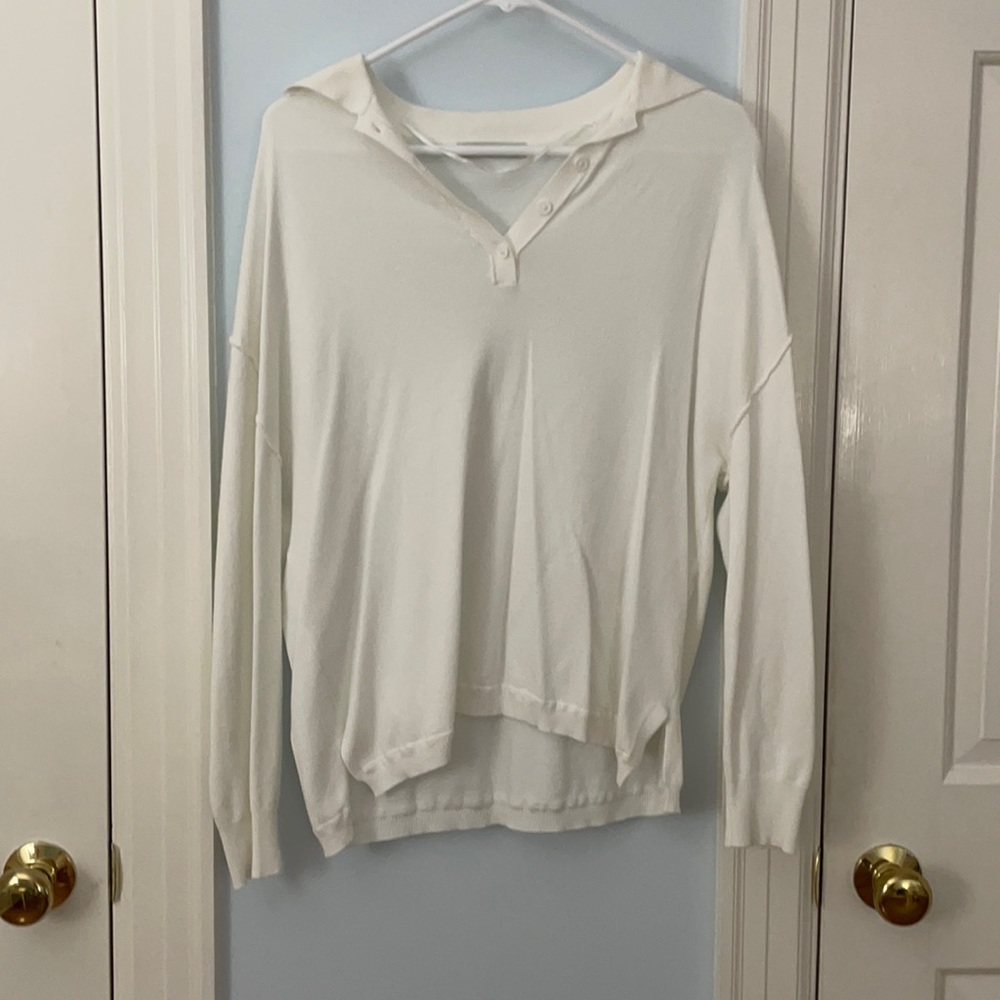 Pull and bear white polo